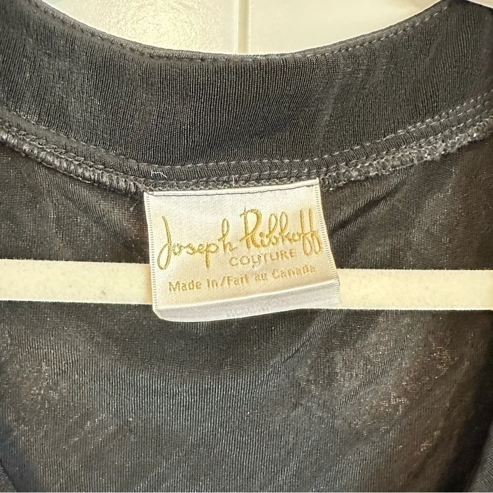 Joseph Ribkoff Couture soft jacket / light cardigan in grey and black pattern - Picture 3 of 9